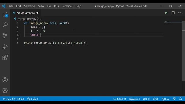 Merge two arrays || Malayalam || Python смотреть онлайн