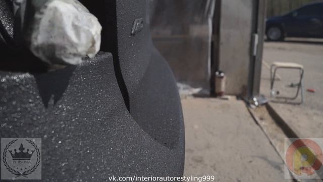 Покраска в ТИТАН Мазда MPV. Алмазная крошка.  Студия автозвука PERSONA. Шикарная покраска.