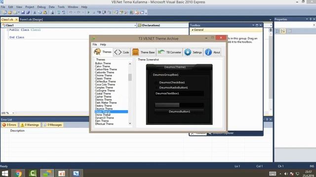 VB.Net Tema Kodu Ekleme Tema Oluşturma - Lamer Dersleri #6 смотреть онлайн