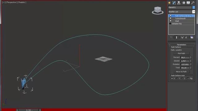 DBuzzi -3DS Max -Animation -Path Deform смотреть онлайн