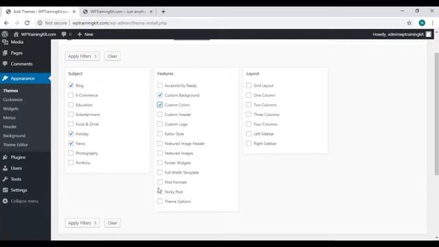How to Search and Insert WordPress Themes? Video 17 wordpress theme смотреть онлайн