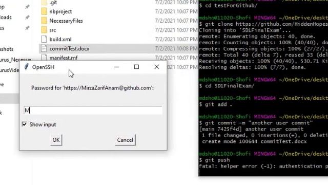 Github Username & Password Input in Git смотреть онлайн