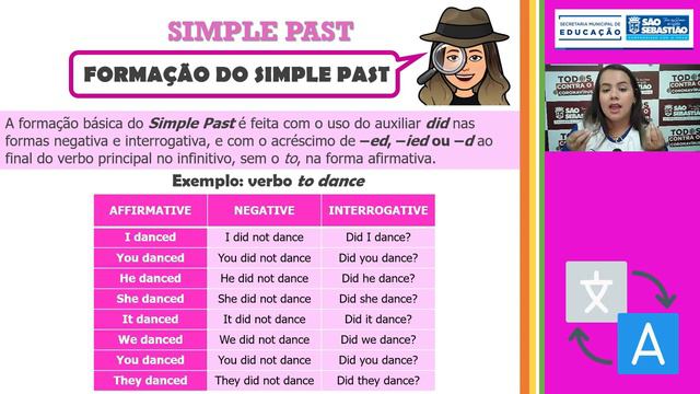 9º ANO - 4º BLOCO - INGLÊS - SIMPLE PAST - PROF THAYNNARA PAULA смотреть онлайн