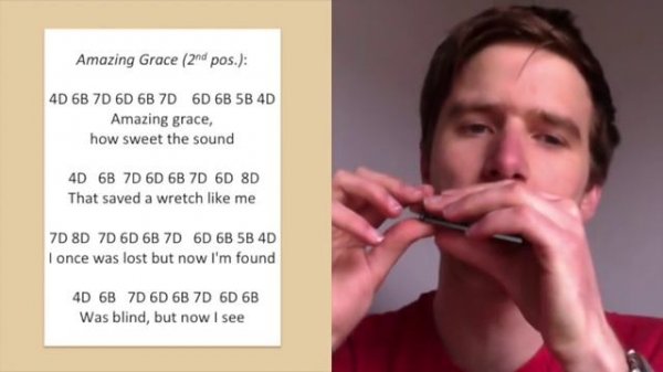 How to Play 'Amazing Grace' - Harmonica Lesson & Tabs