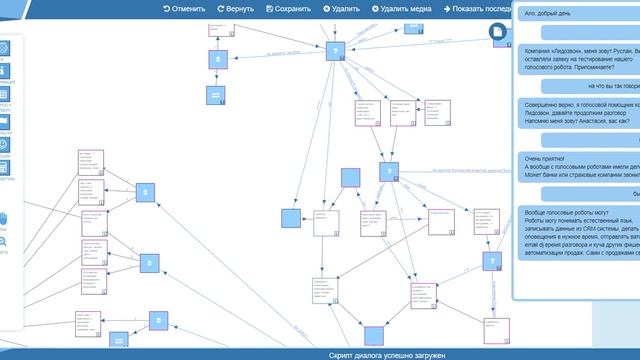 Обзор платформы по созданию виртуальных операторов / голосовых роботов смотреть онлайн