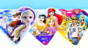 ПОДАРОЧНЫЕ НАБОРЫ СЮРПРИЗЫ-СЕРДЕЧКИ Принцессы Диснея, Барби, Холодное сердце ИГРУШКИ от Конфитрейд