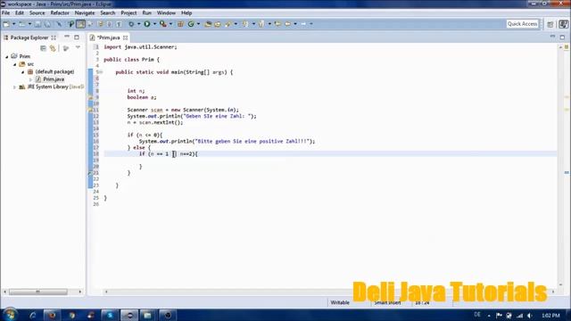 JAVA Tutorial für Anfänger: Primzahl DEUTSCH HD (Prime number in German) смотреть онлайн