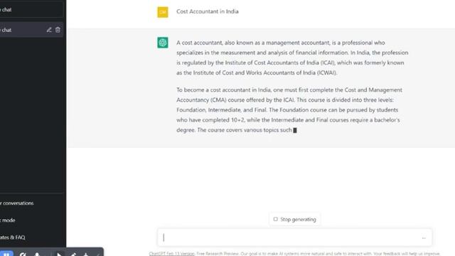 I Asked From Chat GPT about Cost Accountant in India. I got this Reply .#cma #cmafinal #cmaindia смотреть онлайн