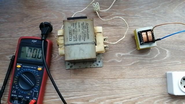 Так безопасней Подключение трансформатора магнетрона микроволновки плюс измерения смотреть онлайн