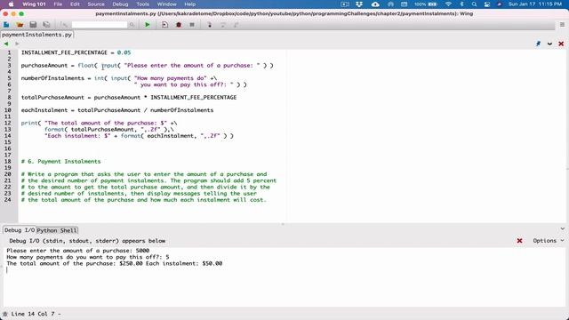 2.6. (Part 2) Payment Installments - Python смотреть онлайн