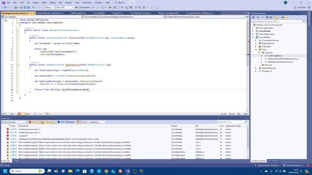Clean Architecture - WebApi Layer - Minimal APIs - c# .net 7 Visual Studio 2022 смотреть онлайн