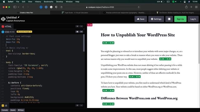 How to Create Fluid Typographic Scales for Your Responsive Website смотреть онлайн