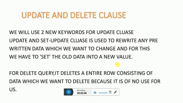 MySQL: UPDATE AND DELETE THEORY in Hindi смотреть онлайн