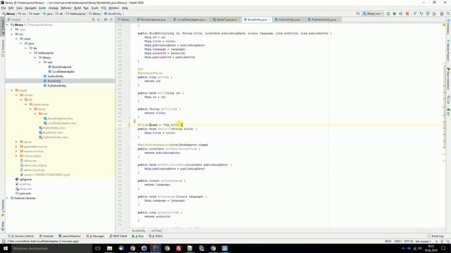 Library 2: Entities, Transportobjekte, LocalDateAdapter смотреть онлайн