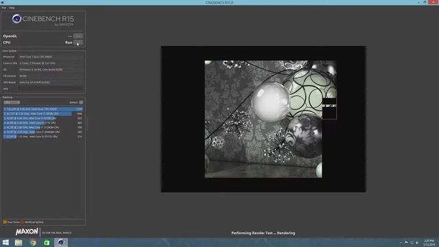 Intel Core 2 Duo E8600 @ 3.4GHz Cinebench R15 Test смотреть онлайн