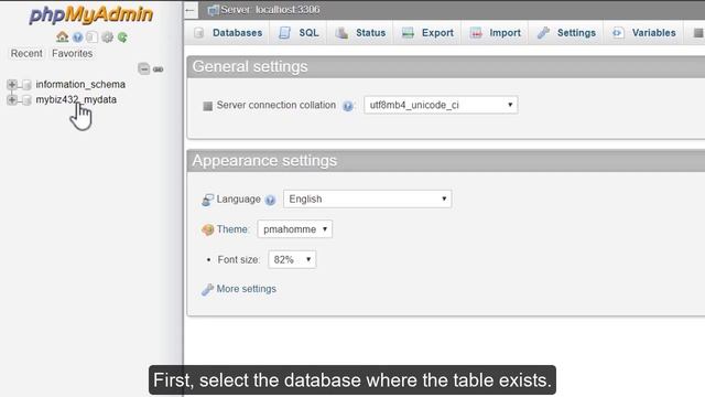 Deleting a table from a database with phpMyAdmin. смотреть онлайн