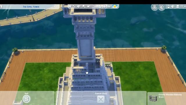 The Sims 4 speed builds / The Eiffel Tower смотреть онлайн