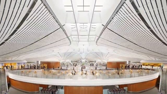 3d Animation for Beijing Airport Zaha designed смотреть онлайн