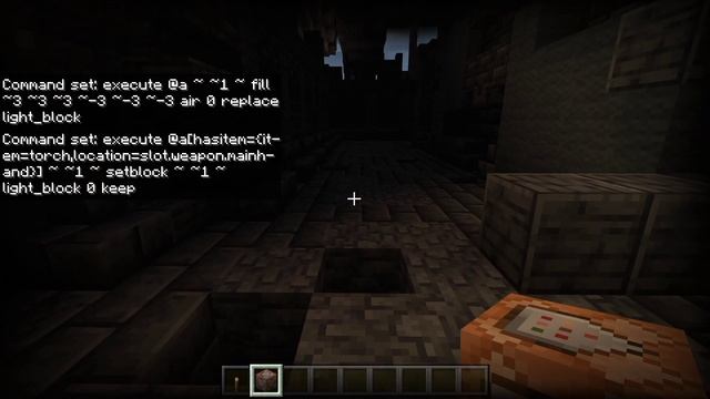 Dynamic Light (Handheld Torch) Command for Minecraft Bedrock смотреть онлайн