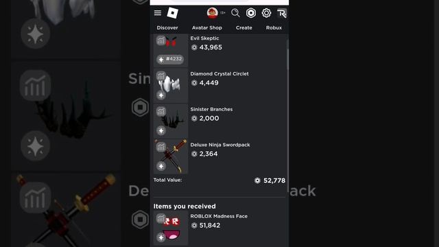 I GOT ROBLOX MADNESS FACE #trading #robloxtrading #roblox смотреть онлайн