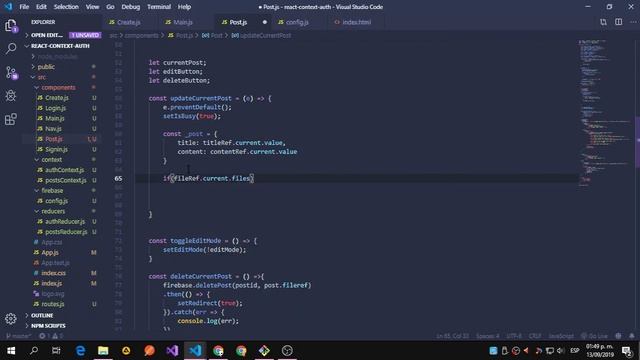 React / Context API / Firebase / Auth #8 ( Edit the Post ) смотреть онлайн