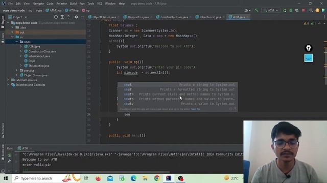 OOP's Project ( Hindi ) | ATM Machine | For Beginners | With Source Code смотреть онлайн