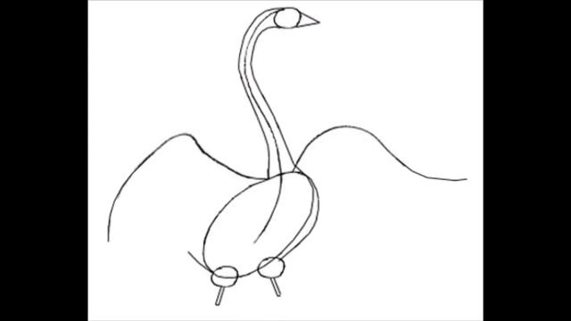 Как нарисовать Лебедя. Учимся рисовать. смотреть онлайн