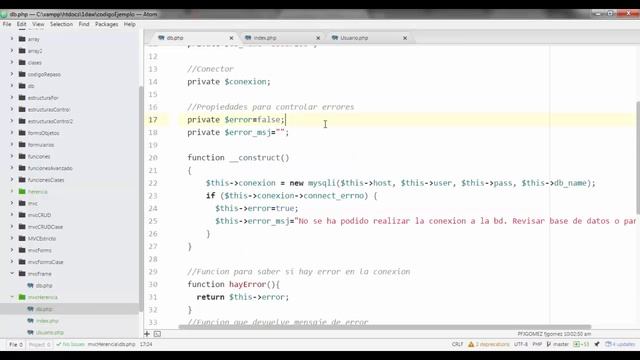 PHP - Herencia. MVC смотреть онлайн