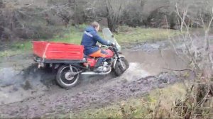 грузовой модуль Иж по грязи