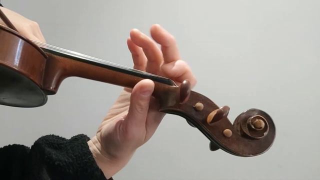 VIOLIN E Flat Harmonic One String Scale And Arpeggio On D String