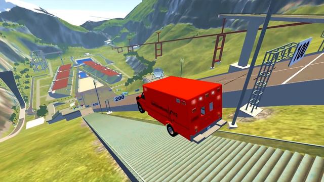 Cars Crashes #6 Stairs. Military Truck. Cars For Kids & Vehicles For Children. Cars Crashing Beamng