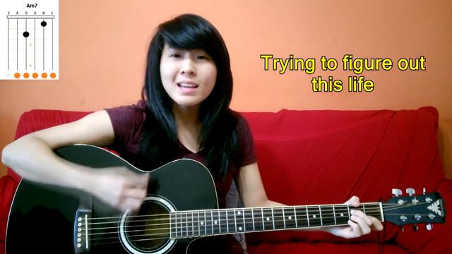 Avril Lavigne - I'm With You (acoustic cover KYN) + Lyrics + Chords смотреть онлайн
