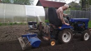 Фреза для мототрактора с отдельным двигателем.