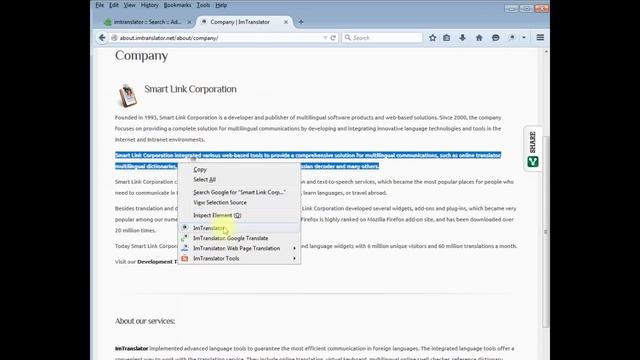 ImTranslator extension for Firefox смотреть онлайн