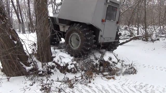 вездеход похожий на ШЕРП зимние покатушки ( часть 1 ) смотреть онлайн