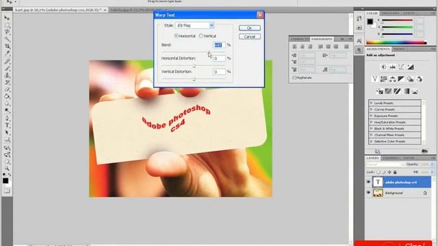 Adobe Photoshop CS4 0603: Yazıları Bükmek смотреть онлайн