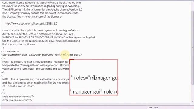 How to set user name and password in apache tomcat in Hindi смотреть онлайн