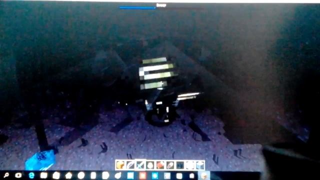 Как призвать голема и иссушителя(визера)+ бой с иссушителем в майнкрафте! смотреть онлайн