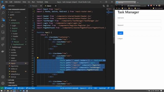 React Router Initial Setup - P8 - #ReactJS #Redux Redux-Saga React Router Corporate Training смотреть онлайн