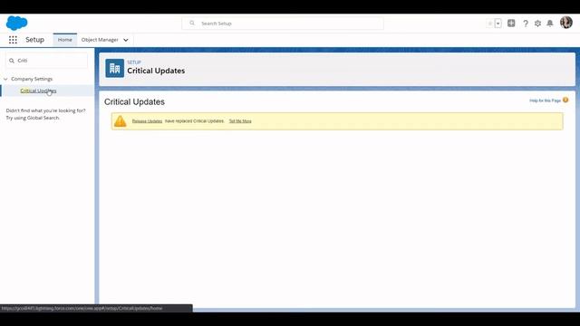 How to resolve missing Upgrade button issue in salesforce ( Disable critical updates ) смотреть онлайн