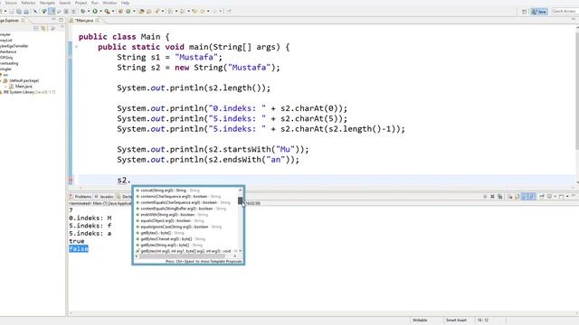 Java Programlama Dersleri 27 - String Sınıfı ve Metodlar смотреть онлайн