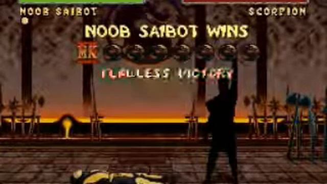Mortal Kombat 2 SNES: Noob Saibot Very Hard part 1/2 смотреть онлайн