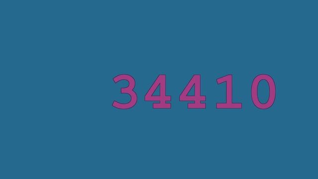 Colored Numbers from 0 to 1,000,000 смотреть онлайн