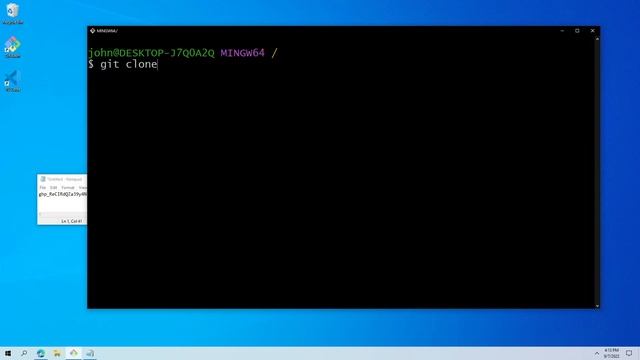 Git/GitHub Setup Tutorial 4 - Using your PAT to link Git and GitHub смотреть онлайн