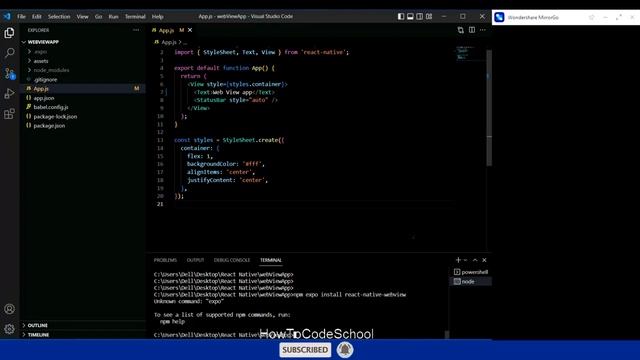 Trick To Convert your Website into Android or IOS Mobile App with React Native [HowToCodeSchool.com смотреть онлайн