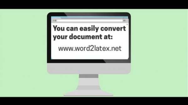Convert freely  online Word (Docx) to LaTeX