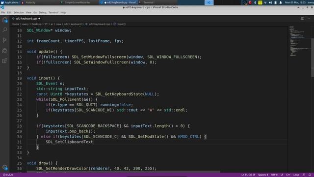 C++ SDL2 Input Tutorial - Keyboard & Mouse