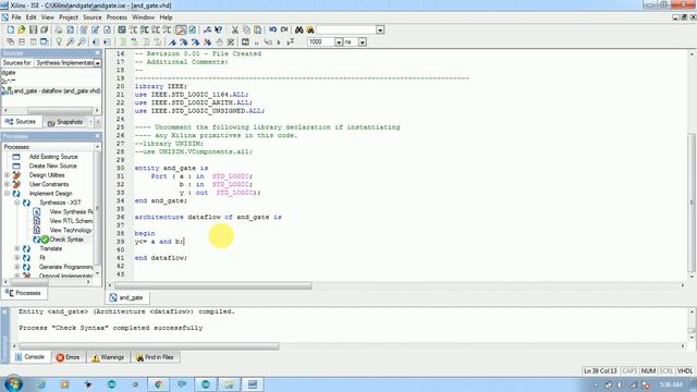 SIMPLE STEPS TO USE XILINX 8.1 смотреть онлайн