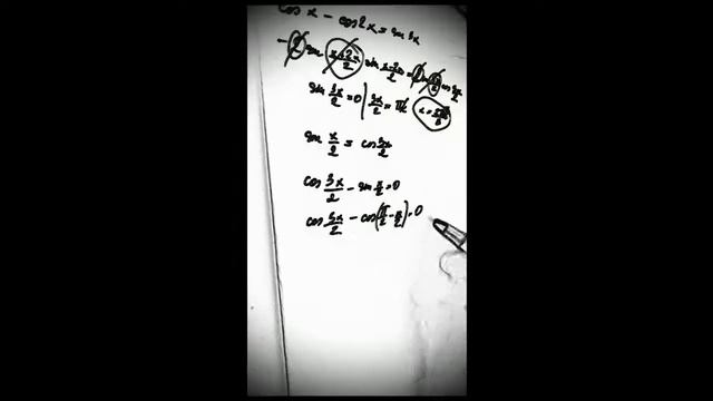 cos(x)-cos(2*x)=sin(3*x) смотреть онлайн