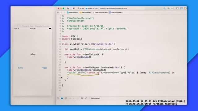 Getting Started with the Firebase Realtime Database on iOS - Firecasts смотреть онлайн